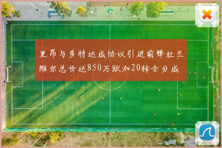 里昂与多特达成协议引进前锋杜兰维尔总价达850万欧加20转会分成